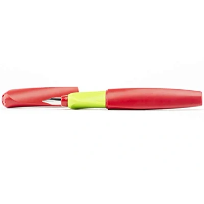 Afbeelding van Pelikan Twist 923581 universele vulpen voor rechts en linkshandigen, rood