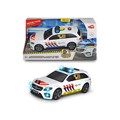Afbeelding van Dickie Toys Mercedes AMG E43 SOS Nederlandse Politiewagen 30 cm Licht &amp; Geluid Speelgoedvoertuig
