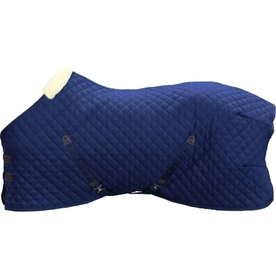 Afbeelding van Kentucky Horsewear Staldeken 600D 145 cm / 6&#039;6 Vegan konijnenvacht Marineblauw