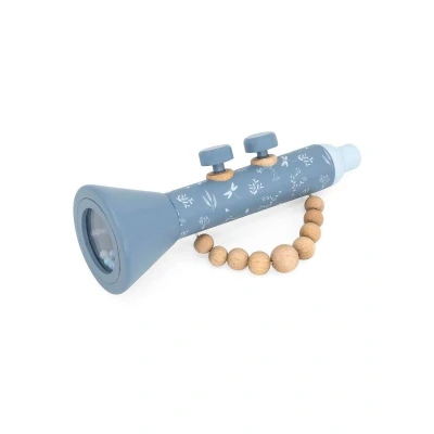 Afbeelding van Label Trompet Hout Blue