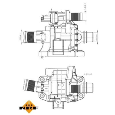 Afbeelding van Thermostaat, koelvloeistof NRF 725039