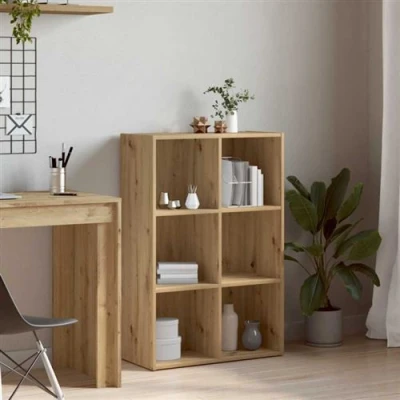 Afbeelding van vidaXL Boekenkast/dressoir 66x30x98 cm bewerkt hout artisanaal eiken