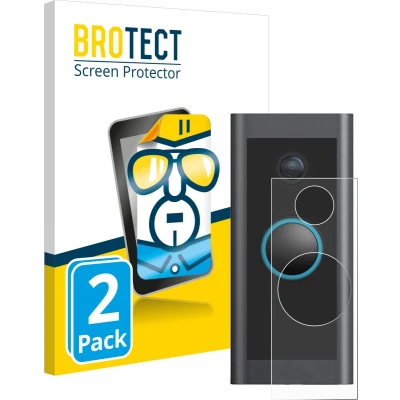 Afbeelding van BROTECT Screenprotector voor Ring Video Doorbell Wired Folie Beschermfolie transparant (2 Stuks)
