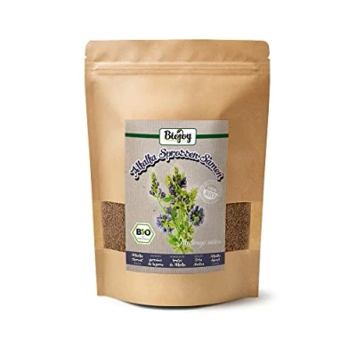 Afbeelding van Biojoy Alfalfa biologische zaden (1 kg), heel, kiemzaden