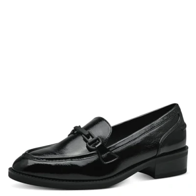Afbeelding van Tamaris Dames 1 24301 41, mocassin voor dames, Zwart Patent