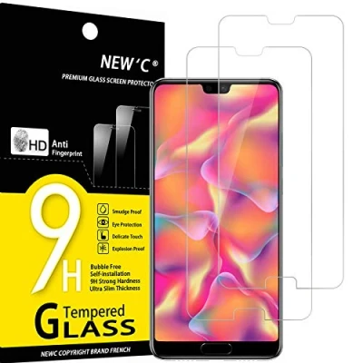 Afbeelding van NEW&#039;C 2 Stuks, Screen Protector voor Huawei P20, Gehard Glass Schermbeschermer Film 0.33 mm ultra transparant, resistent, anti kras, vingerafdrukken