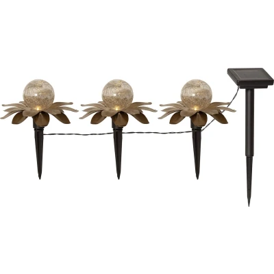 Afbeelding van Solar tuinverlichting Bloemen Lelie Set van 3