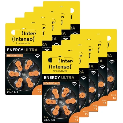 Afbeelding van Intenso Batterij voor hoortoestel PR48 13 1.45 V 60 stuk(s) 230 mAh Zink lucht 7504426MP