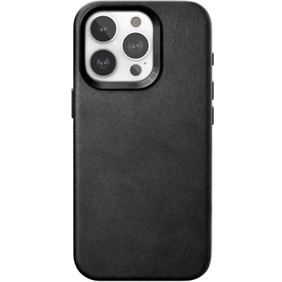 Afbeelding van Bio Leather Case MagSafe iPhone 15 Pro Max Zwart