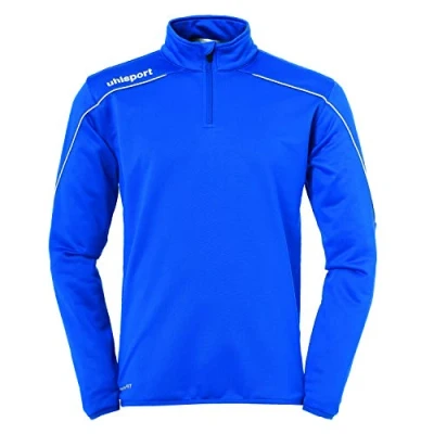 Afbeelding van uhlsport Stream 22 1/4 Zip Top voor jongens, Navy / Wit