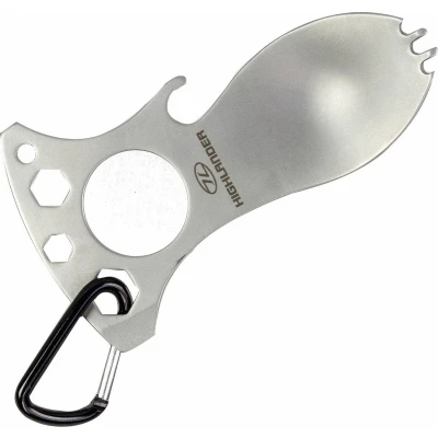 Afbeelding van Highlander Multitool Foon 17,5 X 7,5 Cm Titanium Zilver 5 delig