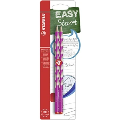Afbeelding van STABILO EASYgraph S Rechtshandig HB Roze 2 Stuks