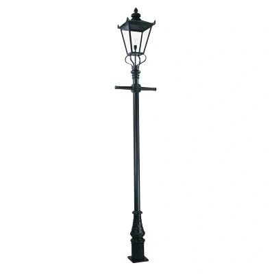Afbeelding van Lantaarnpaal Wilmslow zwart 1 lamp hoogte 330 cm