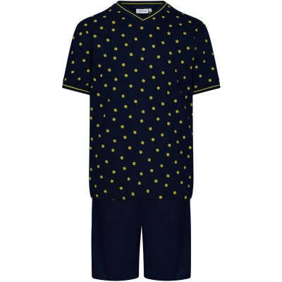 Afbeelding van Pastunette Shortama Padel Katoen Blauw Maat S