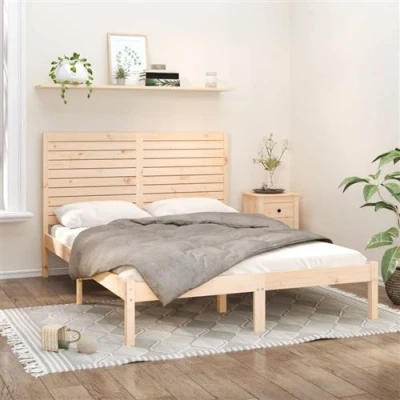 Afbeelding van vidaXL Bedframe massief hout 160x200 cm