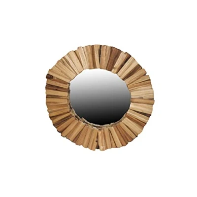 Afbeelding van Wandspiegel DKD Home Decor Spar Kristal Natuurlijk 60 x 4 cm Aluminium Vintage Alpino Boomst...