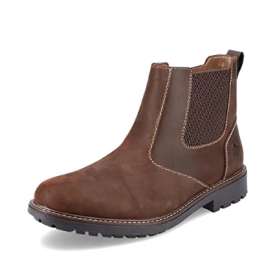 Afbeelding van Rieker Korte laarzen noce/brown/moro, Heren, Maat: 41, Noce/brown/moro Leer