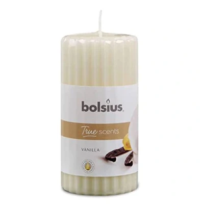 Afbeelding van Bolsius Stompkaars True Scents Vanille 12 cm / ø 6