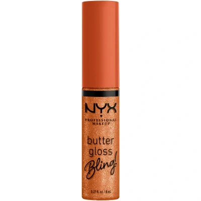 Afbeelding van Nyx Professional Makeup Butter Gloss Bling Pricey Niet plakkende Glanzende Lipgloss Oranje 8ML
