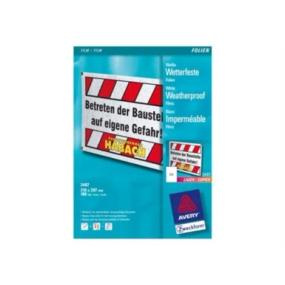 Image de Avery Zweckform 3487 film 100 feuille(s)