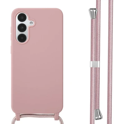 Afbeelding van imoshion hoesje Geschikt voor Samsung Galaxy A36 met koord Siliconen Roze