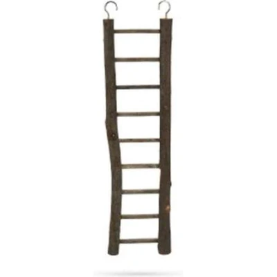 Afbeelding van Beeztees zi vogelladder hout 9 treden 38 x 7 cm