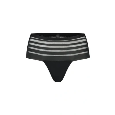 Afbeelding van Bye Bra Periode Boxer String, Kant, Medium Flow, Zwart, S