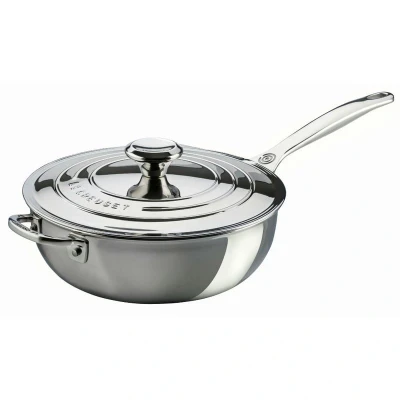 Afbeelding van Le Creuset Rvs Plus Sauteuse 24cm 3,3l Met Anti aanbaklaag