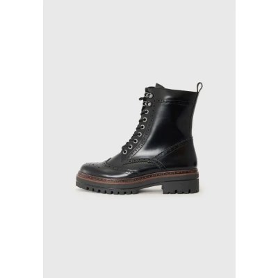 Afbeelding van Tamaris Veterboots, Dames, Maat: 36, Black matt Schoenen