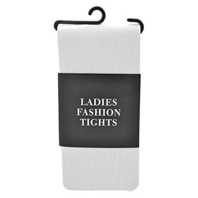 Afbeelding van Chique witte panty voor dames, perfect accessoire dans, gymnastiek, dagelijks gebruik, feest enz