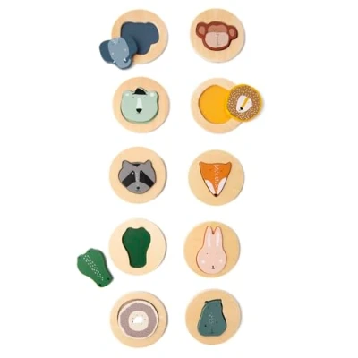 Afbeelding van Trixie sorteer en memoriespel animals 10st