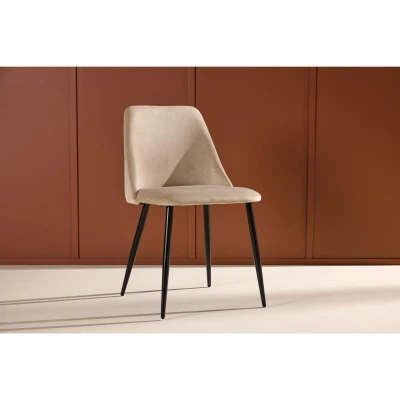 Afbeelding van Kamo eetkamerstoel velvet beige