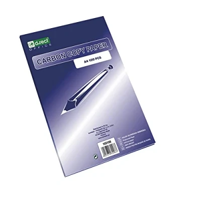 Afbeelding van D.RECT Koolpapier voor handschrift, A4, blauw, 100 vellen