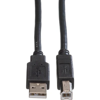 Afbeelding van ROLINE GREEN USB 2.0 kabel, Type A B, zwart, 1,8 m