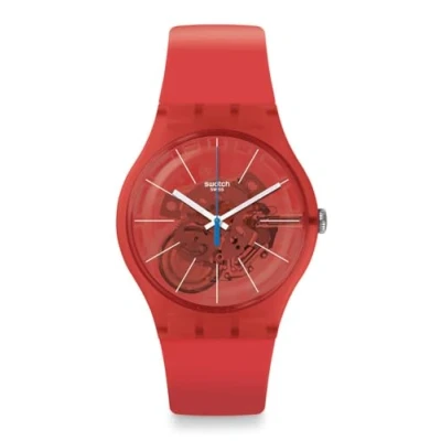 Afbeelding van Horloge Swatch New Gent SUOO105 Bloody Orange, Riem
