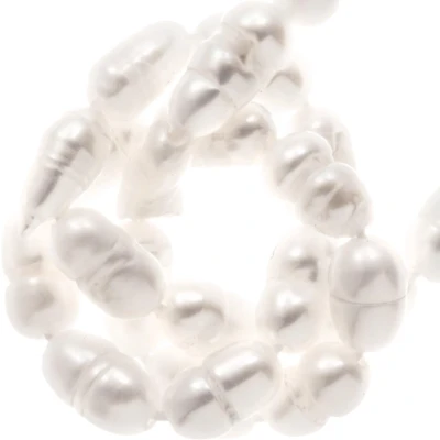 Afbeelding van Zoetwaterparels (4 7.5 x 3 4 mm) White (58 Stuks)