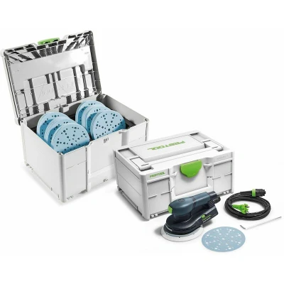 Afbeelding van FESTOOL ETS EC 150/3 EQ SYS Gr excenterschuurmachine 400 W in systainer SYS3 M 187 + schuur D150 set 578265