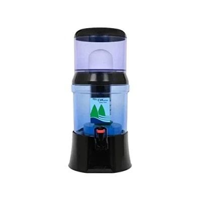 Afbeelding van Fontein Eva bep zwart 7 liter glazen reservoir met magnetisering