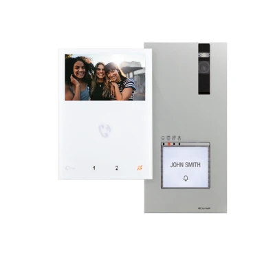 Afbeelding van Comelit enkelvoudige kit met quadra en mini handsfree, simplebus