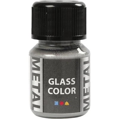 Afbeelding van Creativ Company Glass Color Metal Verf Zilver, 30ml