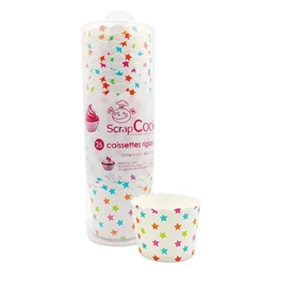 Afbeelding van ScrapCooking Cupcakevormpjes Sterren pk/25
