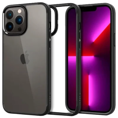 Afbeelding van Spigen Ultra Hybrid TPU Back Cover Zwart Apple iPhone 13 Pro Max