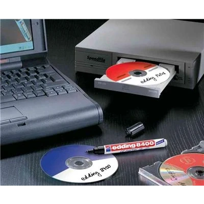 Image de edding Marqueur pour CD/DVD/BD 8400, pointe ogive, bleue