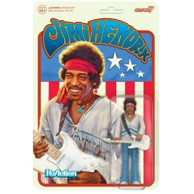 Image de Figurine Jimi Hendrix Festival Super 7 ReAction Figure