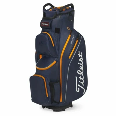 Afbeelding van Cartbag Titleist Cart 14 StaDry Navy Marble Bonfire