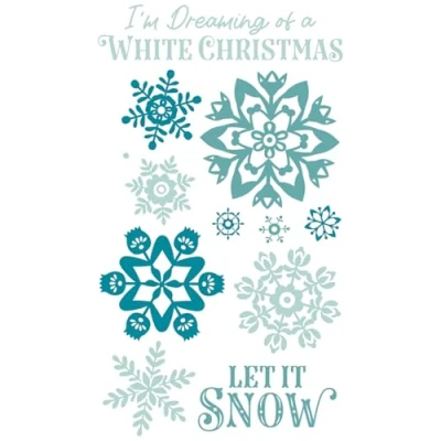 Afbeelding van Sizzix Clear Stamps Set White Christmas van Catherine Pooler