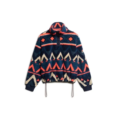 Afbeelding van Superdry Superzachte kraagloze trui met print Dames Truien