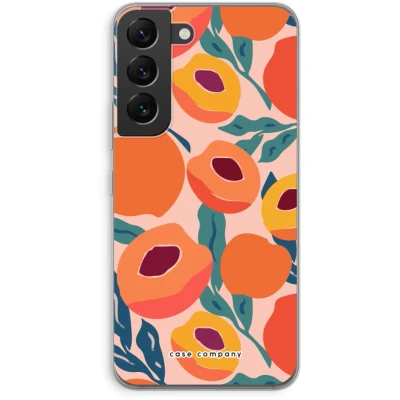 Afbeelding van Case Company® hoesje geschikt voor Samsung Galaxy S22 Perzik Soft Cover Telefoonhoesje Bescherming aan alle Kanten en Schermrand