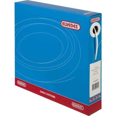 Afbeelding van Schakel buitenkabel Elvedes met voering 30 meter / Ø4,2mm wit (30 in doos)
