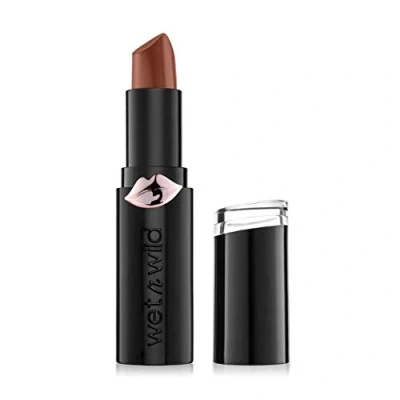 Image de Wet n Wild, Megalast Lipstick, Rouge à Lèvres Mat Velouté Longue Durée, Infusé d&#039;Acide Hyaluronique, Vitamines et d&#039;Extraits Naturels de Plantes Marines, Application Facile, Nuance Mochalicious